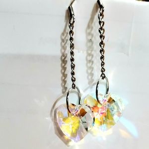 Heart Prism Handmade Earrings